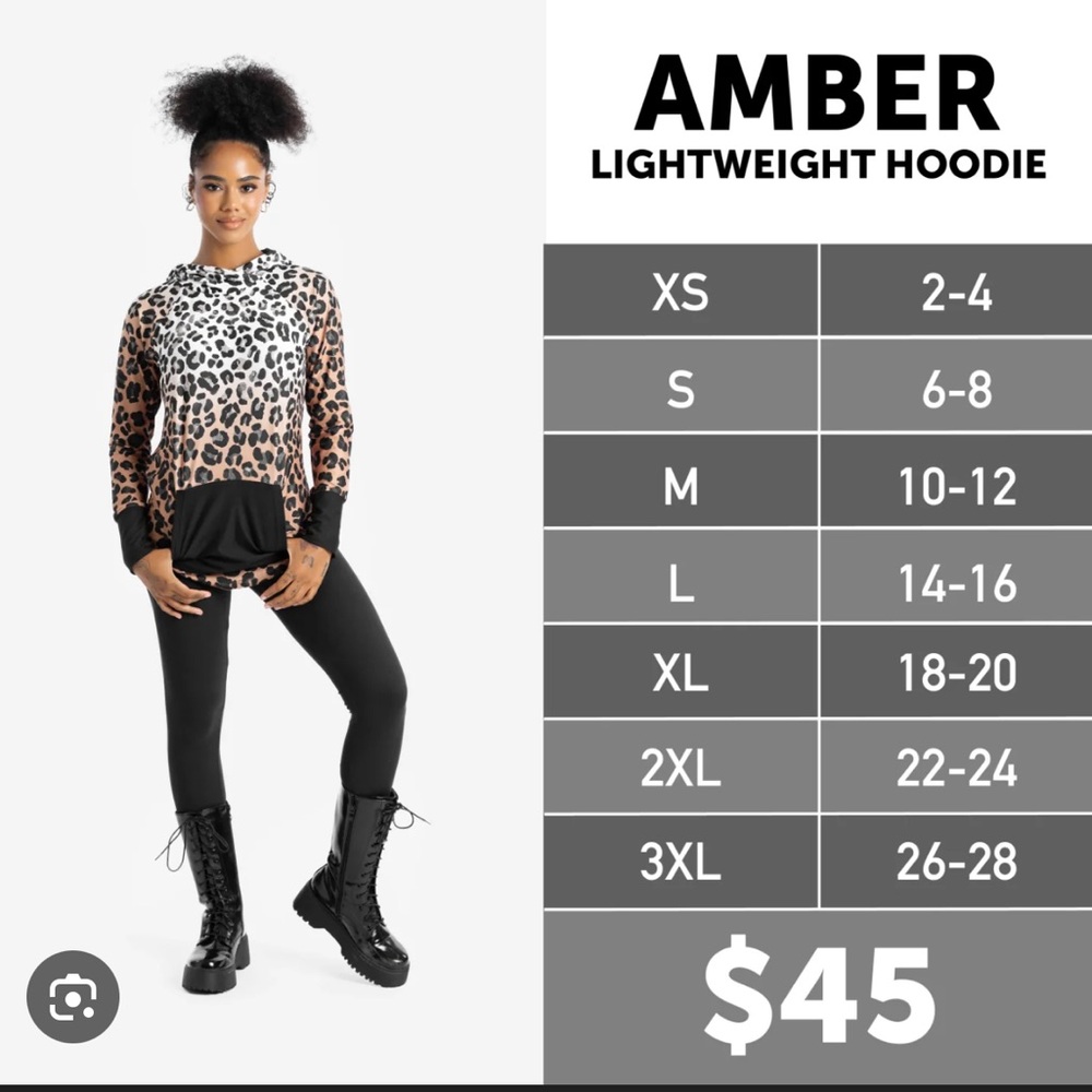 LuLaRoe Amber hoodie - Large - Picture 11 of 13